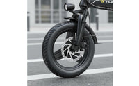 Quick Fold Frame Portable Folding Electric Bike LCD Display Ultra Light Folding E Bike Mobile Device Control Personal Transport USB Phone Holder for Commuting