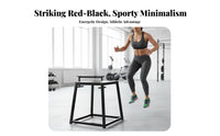 Multiple Heights Available Plyometric Jump Box Stackable Design Trapezoidal Plyo Box Stable Base Exercise Platform Anti-Slip Surface for Athletes, Home Gym Users, Beginners, Agility Training, High-Intensity Functional Fitness, Strength Conditioning
