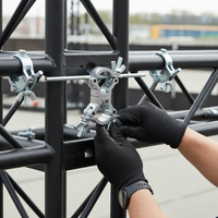 Aluminum Alloy Stage Light Clamp for Truss Pipe, Single/Double Ring Coupler