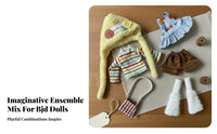 30cm Doll Clothes Set Fashionable Design BJD Doll Clothes Detailed Craftsmanship Miniature Fashion Set for Hobbyists