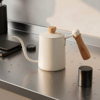 Steep-over Coffee Pot Stovetop Safe Steep-over Coffee Kettle Gooseneck Kettle Nonstick Coating Coated Kitchenware for Baristas