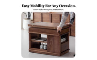 Mobile with casters Adjustable elevatingTop End Table Space-Saving Design elevatingTop Rolling Cart Multi-Functional Nightstand Folding surface for Small Apartment Dwellers, Remote Workers, Homeowners, Living Room, Next to Sofa, Home Office, Bedroom