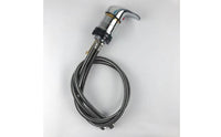 Curved Spout Shampoo Basin Faucet Threaded Connections Shampoo Bowl Faucet Kit Metal Fittings Chrome Basin Tap Easy Installation