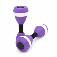 Water Dumbbells Easy-Grip Water Aerobics Dumbbells Lightweight Fitness Barbells for Swimmers, Seniors