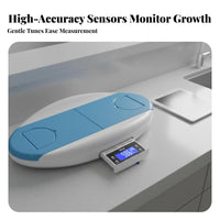 Infant Height and Weight Scale Connectivity Digital Infant Scale Built-in Tape Measure Smart Infant Growth Measurement Device for Nursery, Home