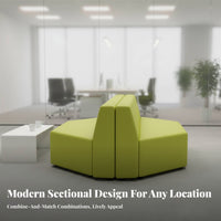 Creative Shape Pebble-Shaped Lounge Unit Combinable Design Reception Sofa Rounded contour sectional Couch Modern aesthetic for Interior Designers, School Administrators, Apartment Dwellers, Lobby, Waiting Room, Small Spaces