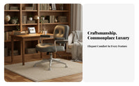 Height Adjustable Upholstered Rolling Chair Comfortable supportrest floral support Task Chair Stylish Design Office Furniture Modern Aesthetic for Home Workers, Students, Young Adults, Study Room, Bedroom
