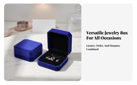 Rounded Corners Velvet Bracelet Box Premium Quality Bangle Gift Box Elegant Design for Women, Men, Gifting, Special Occasions, Home Storage