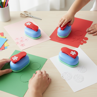 Kamei 5cm Lever-Action Paper Punch for DIY Crafting and Scrapbooking