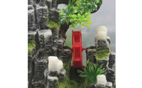 Artificial Mountain Landscape Water Safe Aquatic Pet Fishbowl Hideout Cave Aquatic Pet Fishbowl Hiding Cave Resin Rockery