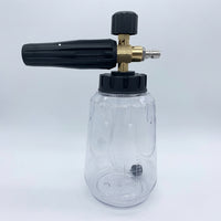 Pressure Washers Attachment with Clear Spray Bottle for Car Cleaning, High Pressure Aluminum Pump Sprayer for Car Wash, Detailing Foam Nozzle