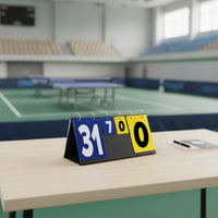 Tabletop Flip Scoreboard Foldable Score Flipper Multi-Sport for Coaches, Schools