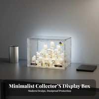 Display Case High Visual Openness Transparent Toy Display Shelf Large Capacity Dustproof Figurine Cabinet for Collectors