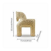 Nordic Horse Sculpture Artisanal Look Home Decor Gift Suggestion for Entryway
