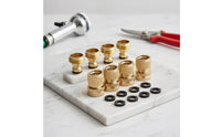 4 Pair Garden Hose Quick Connector Garden Hose Quick Connect Knurled for Lawn, Patio