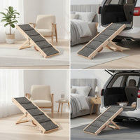 Dog Ramp with Handle Stable Adjustable Dog Ramp Sturdy for Injured Pets