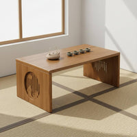 Tatami Coffee Table Space-Saving Tatami Tea Table Multi-Functional Bamboo Low Desk for Students, Bay Window, Bed, Small Areas