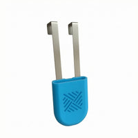 Embossed Cutout Pattern Toilet Tank Tablet Holder Metal Hook Toilet Cleaner Tablet Holder Plastic Body