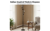 Modern Design Unrestricted Standing Coat Pole Minimalist Design Garment Rack Space-Saving Home Furniture Stable and Long-Lasting for Apartment Dwellers, Homeowners, Bedroom, Entryway, Hallway, Living Room