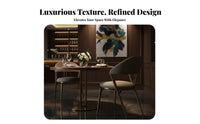 Modern Minimalist Upholstered Side Chair Light Luxury aesthetic Dining Seating Soft Upholstery Indoor Furnishing Designer Look for Interior Designers, Restaurant Owners, Hotel, Living Room, Kitchen, Home Office