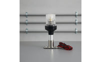 LED Boat Light Wired Boat Light with Metal Base Compact Sleek for Yacht Owners, Navigation, Deck