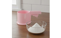 Semi-Automatic Flour Sifter Container Food Grade Material Handheld Container Sifter Powdered Sweetener Dispenser Long-Lasting