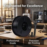 Carbon Fiber PLA Filament 1.75mm, High Strength Material for 3D Printing, 1kg Spool Compatible with Most FDM Printers, Dimensional Accuracy