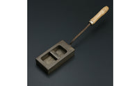 Metal Casting Form with Wooden Handle High Temperature Tool Long-Lasting