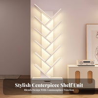 Tree Shaped Bookshelf Space-Space-Efficient Tree Bookshelf Stable Structure Floor Standing Bookcase for Students, Homeowners, Living Room, Small Areas