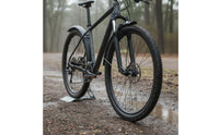 2 Pieces Mountain Bike Mudguard Matte Front Rear Mudguard Set Universal Fit Cycle Water Deflection Guard for Cyclists, Muddy Trails