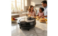 Electric Waffle Cone Maker 1200 W Countertop Waffle Cone Maker Kitchen Appliance Indicator Lights Textured Surface