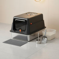 Stainless Steel Litter Box Rust Resistant for Bathroom