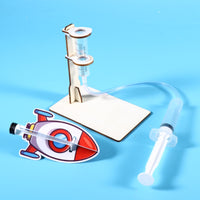 Hands-on DIY Projectile Launcher Kit Laser-Cut Air Projectile Launcher Kit Lightweight Clear Plastic