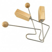 Natural Wood Rhythm Percussion Instrument Polished Music Toy Compact and Lightweight Audio Tool Clear Resonant Sound for Accompaniment