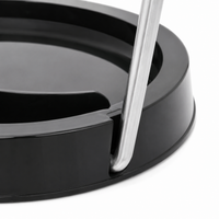 Lid Organizer O-Ring Stainless Steel, Pan Lid Organizer, Anti-Drip Kitchen Lid Support, for Clean Worktop