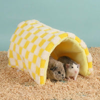 Bunny Tunnels and Hides, Foldable Storage Pet Bed for Hamsters and Guinea Pigs, Heavily Insulated Shelter with Fleece Padding, 30cm x 40cm