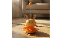 Domed Ball Track Cat Toy Self-Righting Bunny Cat Toy Cartoon Face Pet Accessory Glossy