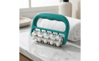 Metal Rods U-Shaped Massage Roller Hand-Operated Handheld Massage Roller Lightweight Self Care Tool Multipurpose for Legs, Back, Shoulders, Waist
