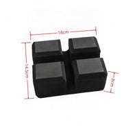 Matte Deadlift Block Dense Squat Block High Density Training Aid Secure for Lifters