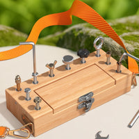 kids Screwdriver Board Assembly Play Wooden Set Educational Plaything