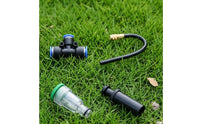 Misting Kit with Brass Nozzles DIY Misting System with Strainer Compatible Drips Irrigation Kit for Gardeners, Greenhouse