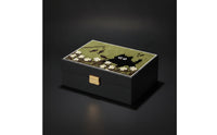 Jewelry Box with Hinged Lid Layered Desktop Jewelry Box Dust-Protective Storage Container for Dresser