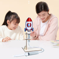 Hands-on DIY Projectile Launcher Kit Laser-Cut Air Projectile Launcher Kit Lightweight Clear Plastic