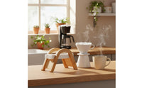 V-Shape Coffee Strainer Holder Easy Access Pour over Strainer Holder Pour-over Papers Storage Rack for Baristas, Cafe