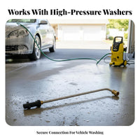 Leak-Proof Design Pressure Washer Extension Wand Stainless Steel Washer Wand for Car Detailers, DIY Enthusiasts