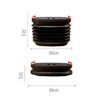 Telescopic Handle Collapsible Car Wash Pail Foldable Rolling Wash Pail Large Capacity Wheeled for Fishing, Outdoor