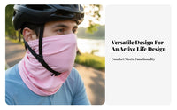 Cycling Face Covering Windproof Sun Protection Neck Tube Ice Silk Bandana Breathable Sun Protection Scarf Quick-Dry for Men