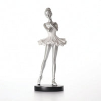 Ballerina Figurine Tabletop Ballerina Statue with Base Ballet Dancer Statue Graceful Ballet Girl Figurine Elegant for Dancers