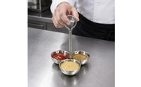 Stainless Steel 3 Tier Fruit Bowl Stand Polished Silver Snack Rack Standing Frame Candy Bowl Stand Central Handle for Party, Dining Table