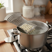 Stainless Steel Dough Press Tool Set for Geda Soup and Pasta